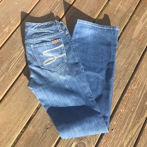 Seven7 Jeans Flare Leg Sz 27